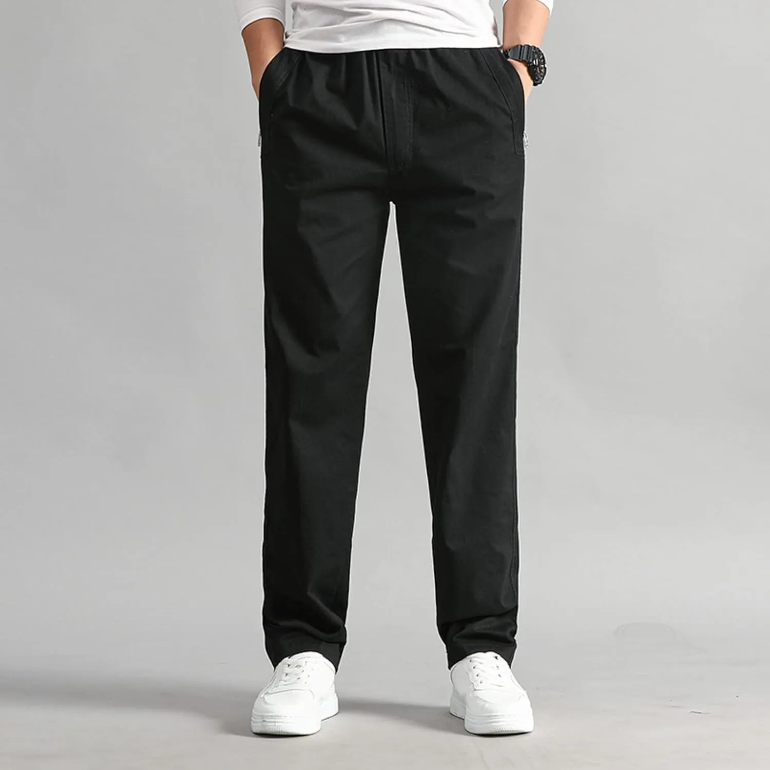 Cargo Pants for Men,Mens Pants Cargo Joggers with Pockets Fleece Sweatpants Casual Pant Chino Slim Fit Trousers