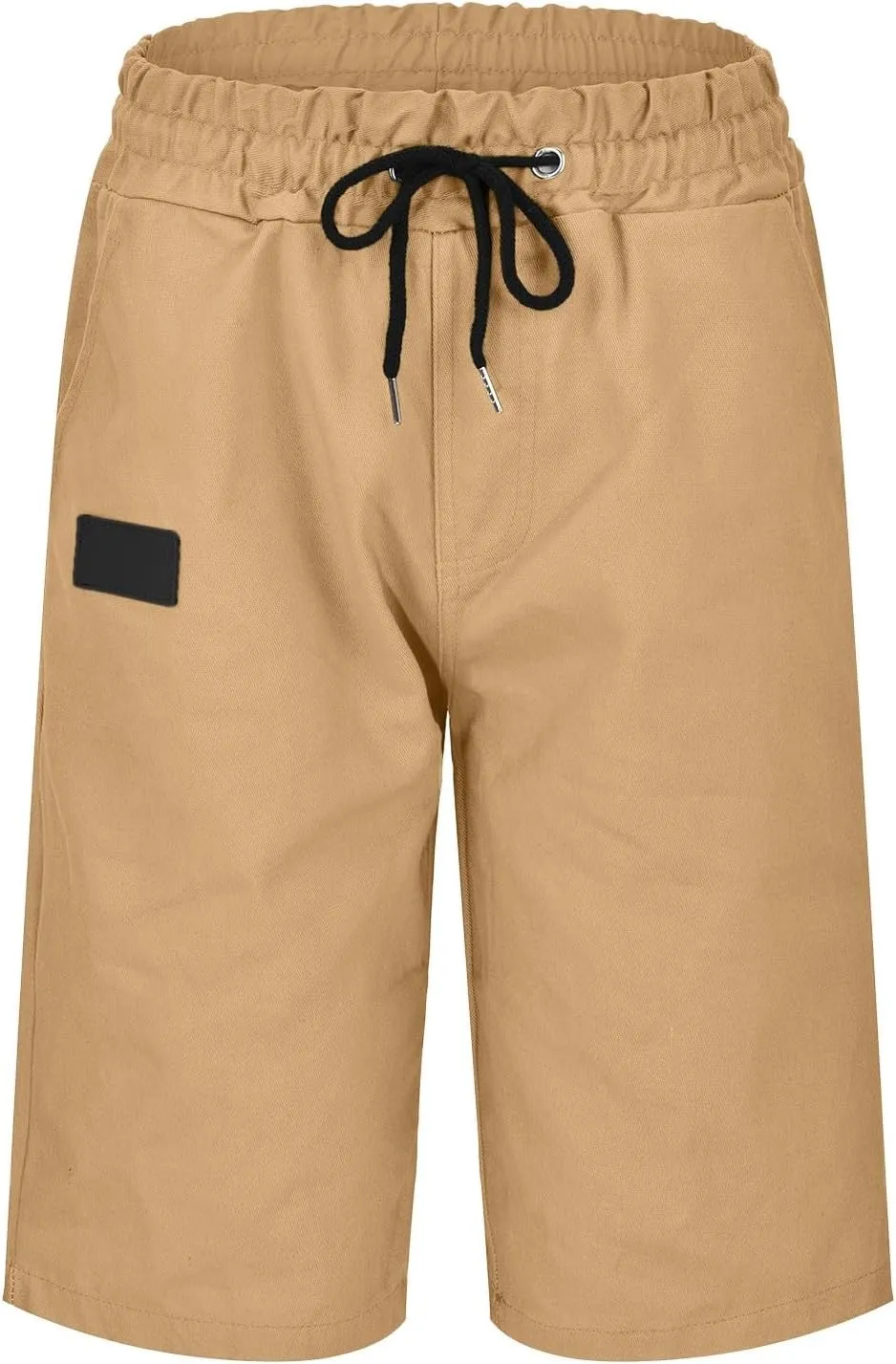 Cargo Shorts for Men, Mens Casual Shorts Cotton Drawstring Summer Beach Stretch Twill Chino Athletic Golf Gym Shorts