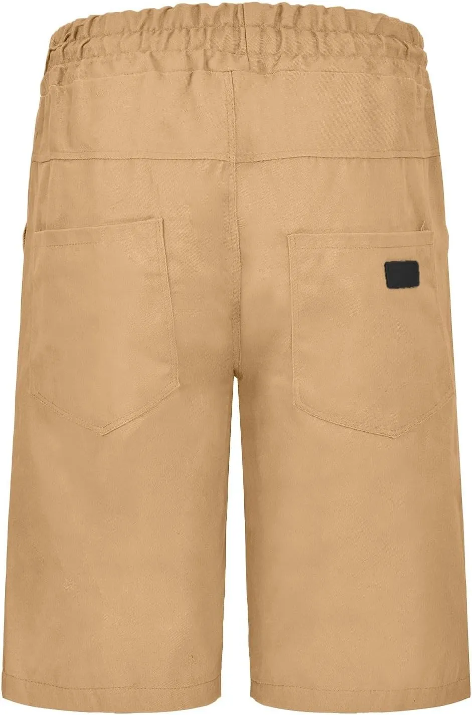 Cargo Shorts for Men, Mens Casual Shorts Cotton Drawstring Summer Beach Stretch Twill Chino Athletic Golf Gym Shorts