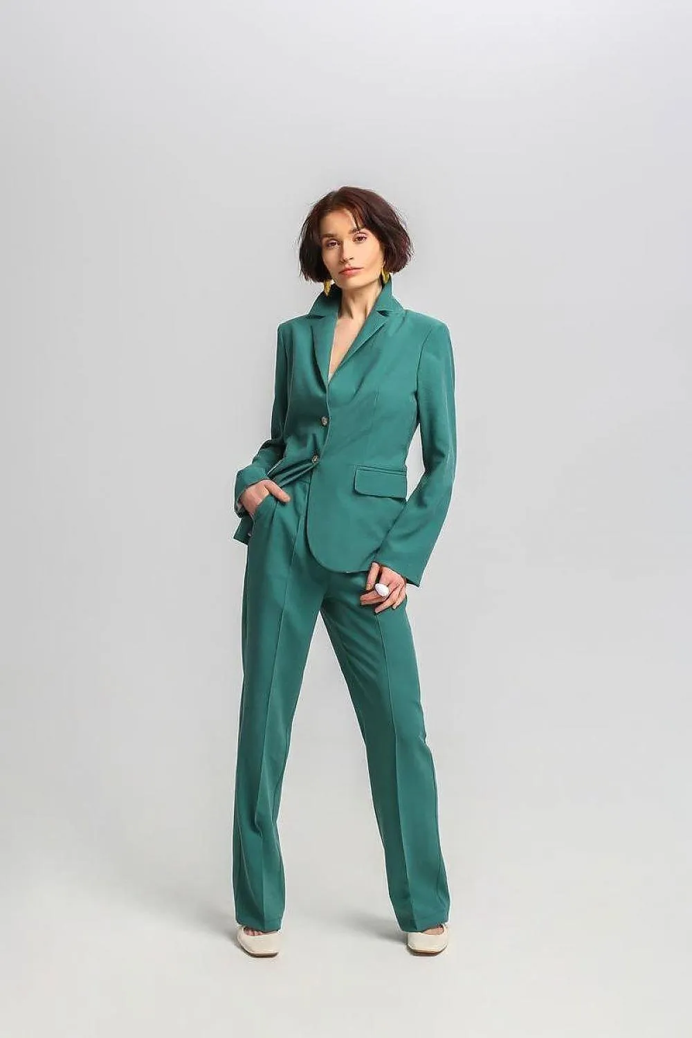Chic Silk-Blend Women's Trousers for Effortless Elegance
