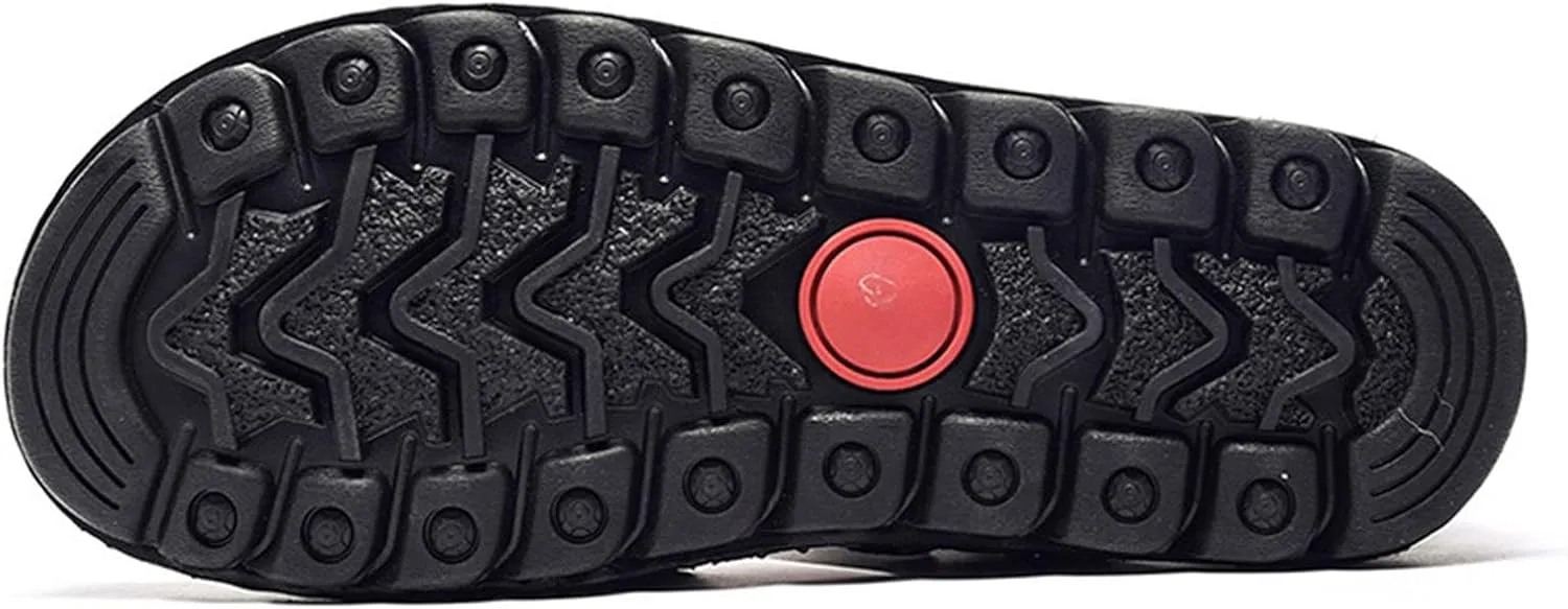 Closed Toe Sandals for Men Fashion Solid Color Soft Sandal Comfortable Hiking Beach Walking Summer Shoes
