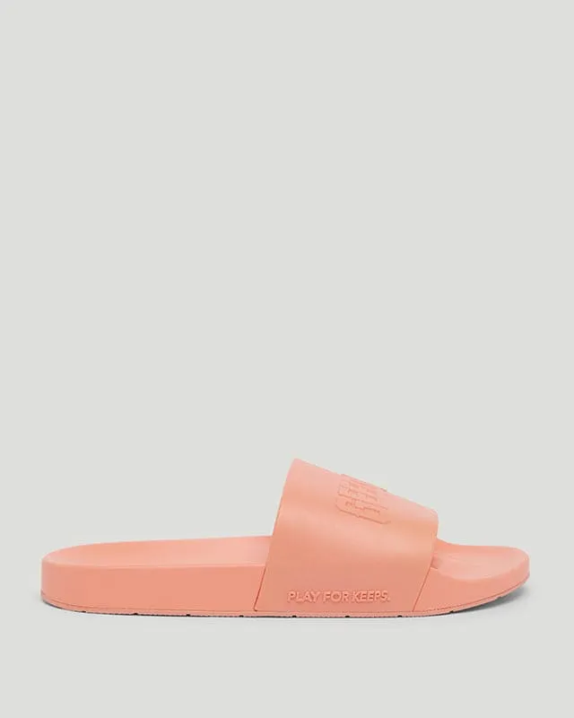 Core Logo Emboss Slides Peach
