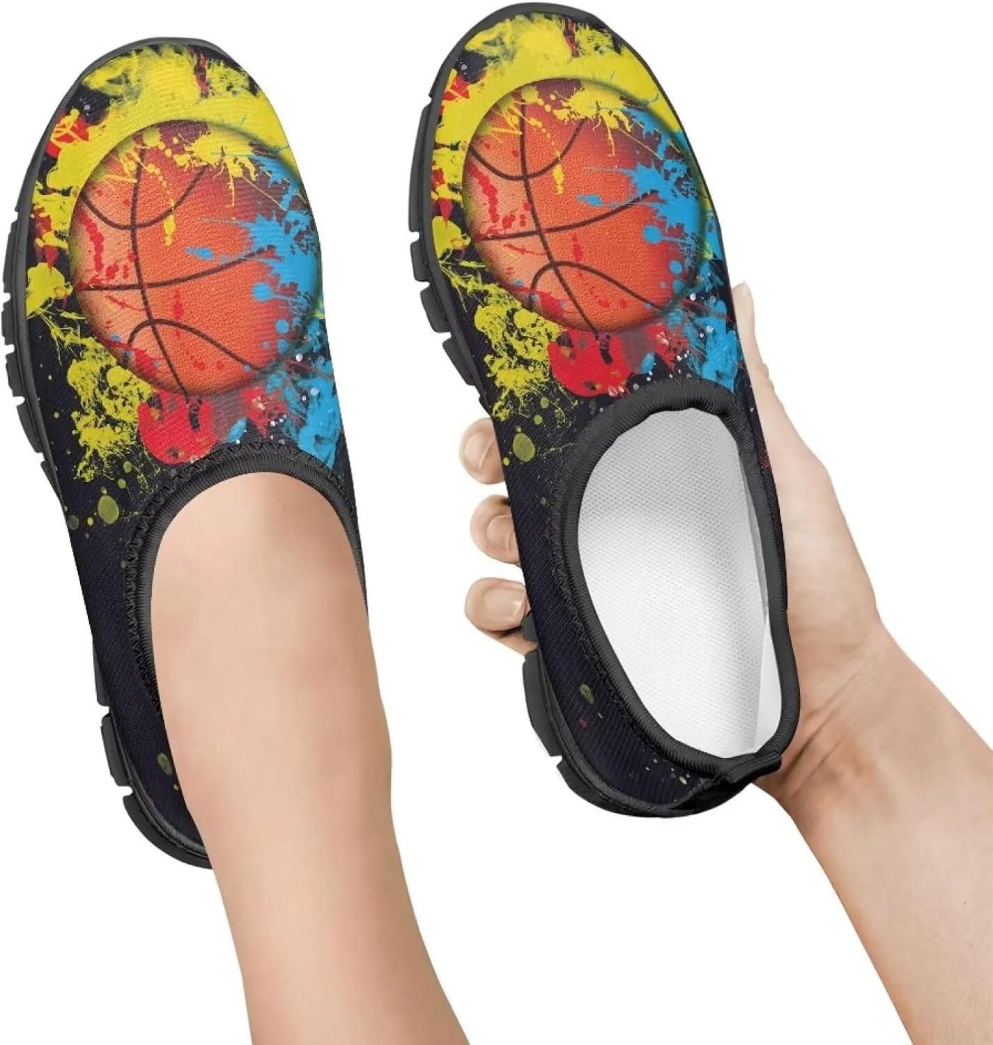 Cute Pattern Slip-On Walking Shoes for Boys Soft Casual Flat Non-Slip Shoes Kid Low-Top Outdoor Sneakers US Size 11-15