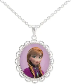 Disney Frozen II Necklace - Frozen Necklace with Anna or Elsa Pendant Jewelry - Frozen Jewelry