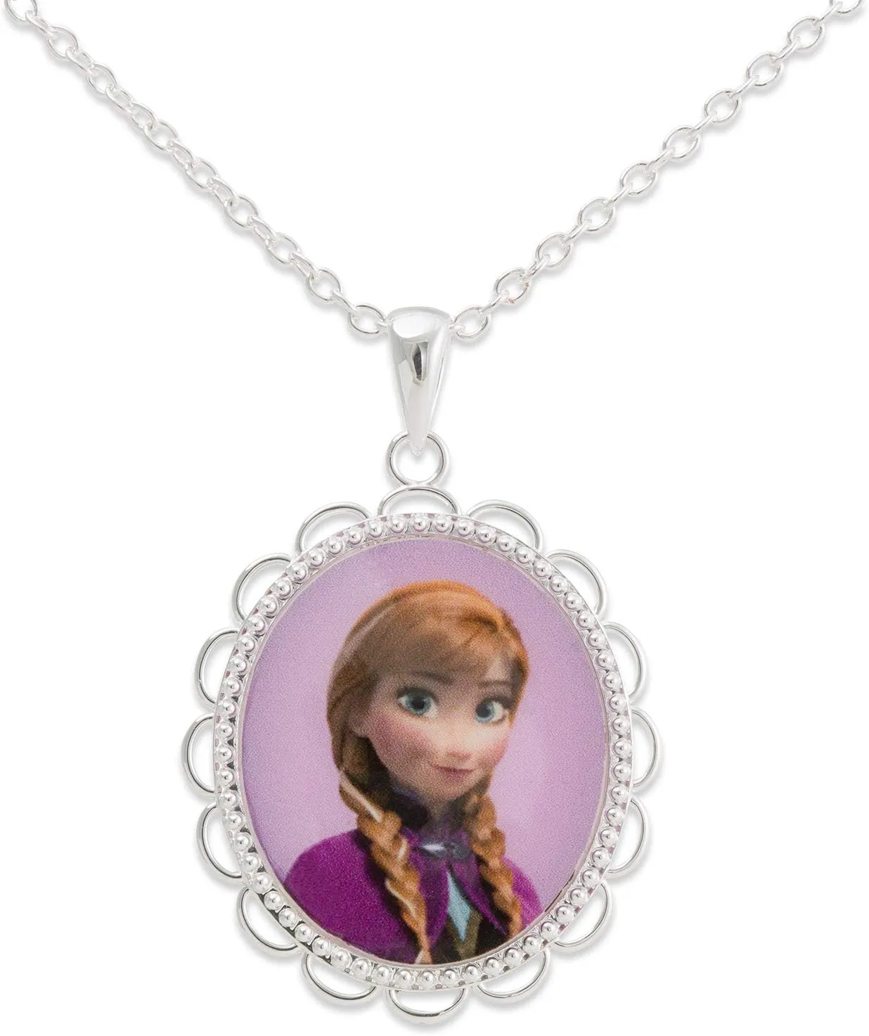 Disney Frozen II Necklace - Frozen Necklace with Anna or Elsa Pendant Jewelry - Frozen Jewelry