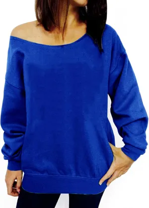 Dutebare Women Off Shoulder Sweatshirt Slouchy Shirt Long Sleeve Pullover Tops