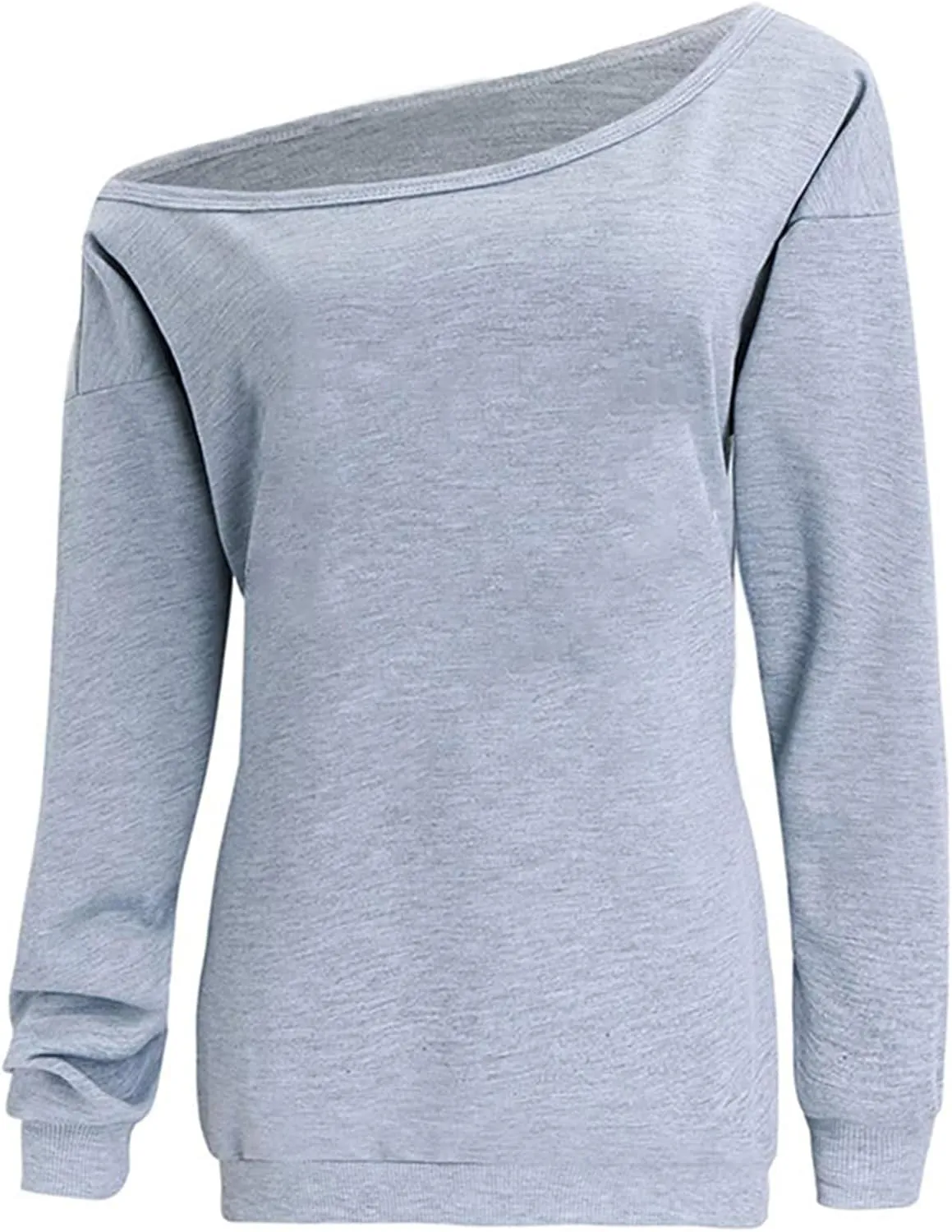 Dutebare Women Off Shoulder Sweatshirt Slouchy Shirt Long Sleeve Pullover Tops