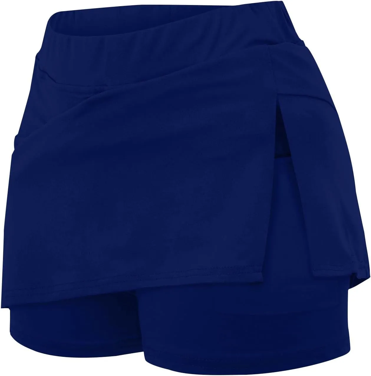 Elastic Skorts for Women High Waist Lightweight Tennis Skirt with Poeckt and Split Summer Gym Sport Skirts