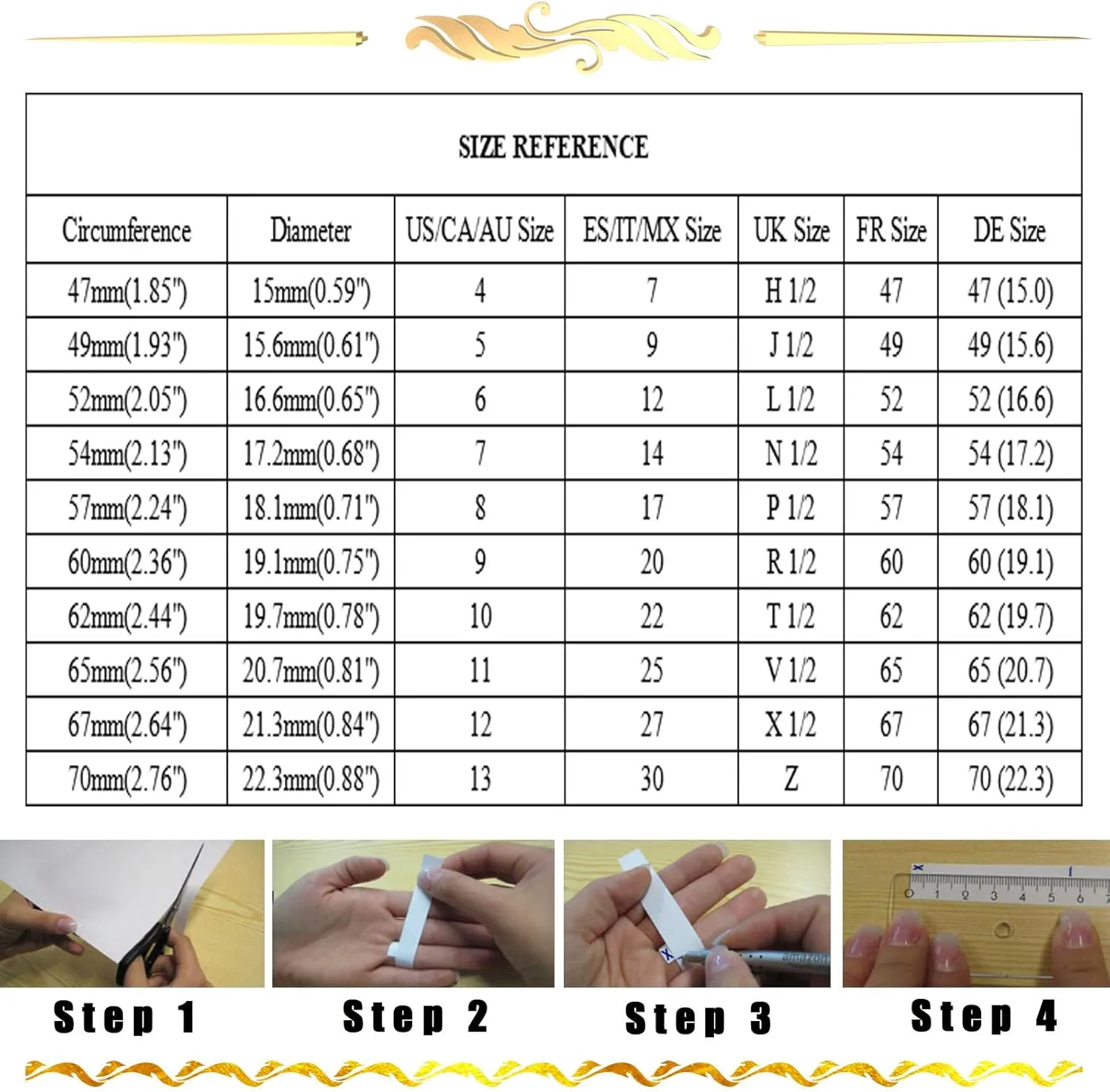 Epinki Ring Gold Band, 4MM Tungsten Polished Ring Jewelry Wedding Rings 2PCS Couples Jewelry