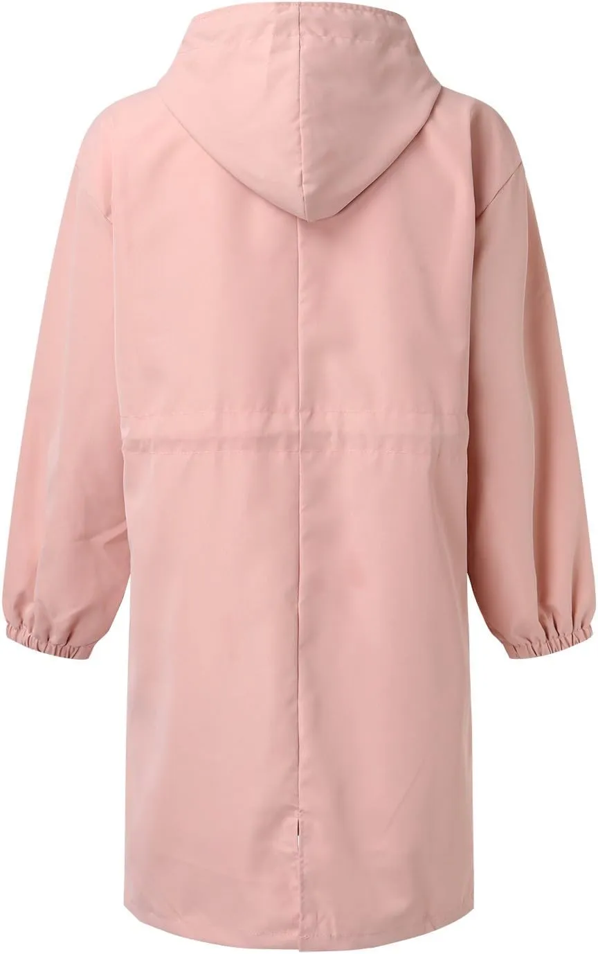 Fall Fashion for Women 2025 Trendy Women's Double Breasted Long Trench Coat Windproof Classic Lapel Slim Overcoat with Belt