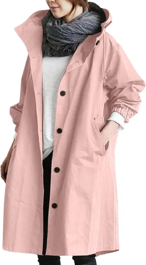 Fall Fashion for Women 2025 Trendy Women's Double Breasted Long Trench Coat Windproof Classic Lapel Slim Overcoat with Belt