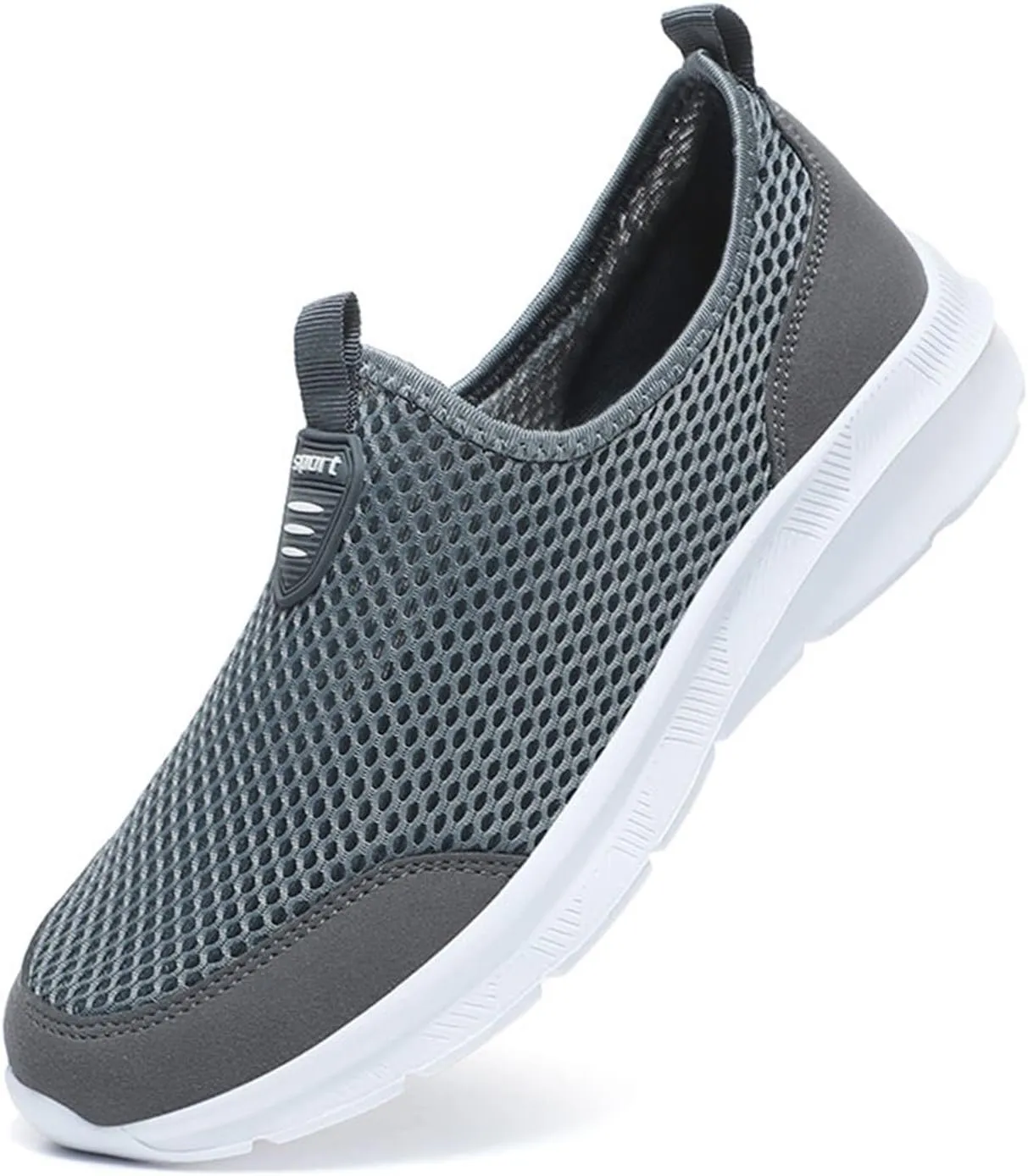 Fashion Summer Men Breathable Mesh Shallow Lace Up Casual Shoes Mens Classic Leather Sneaker