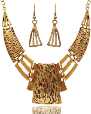 Fashon jewelry Chunky African Statement Necklace For Women Tribal Fashion Costume Jewelry Earring Sets