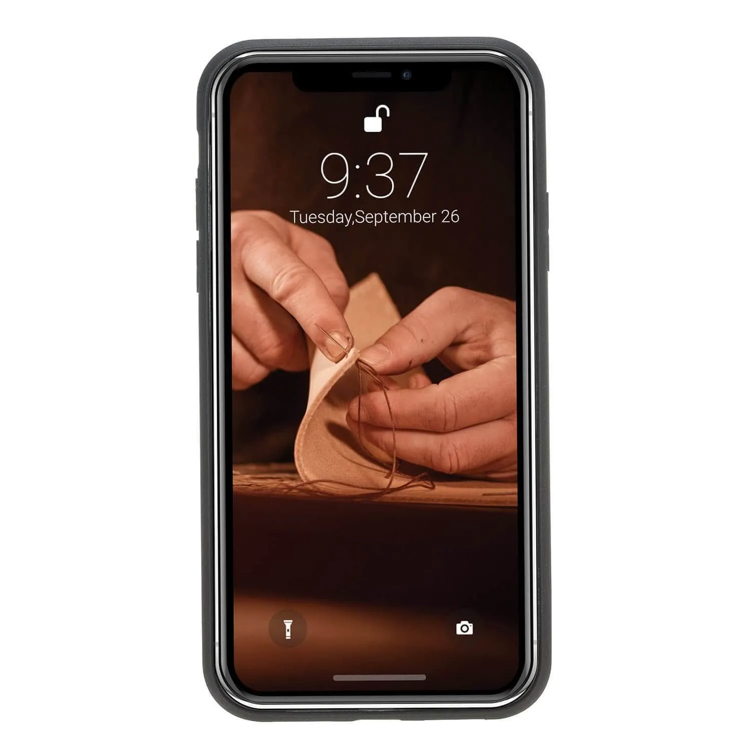 Flexible Leather Back Cover for Apple iPhone X Series