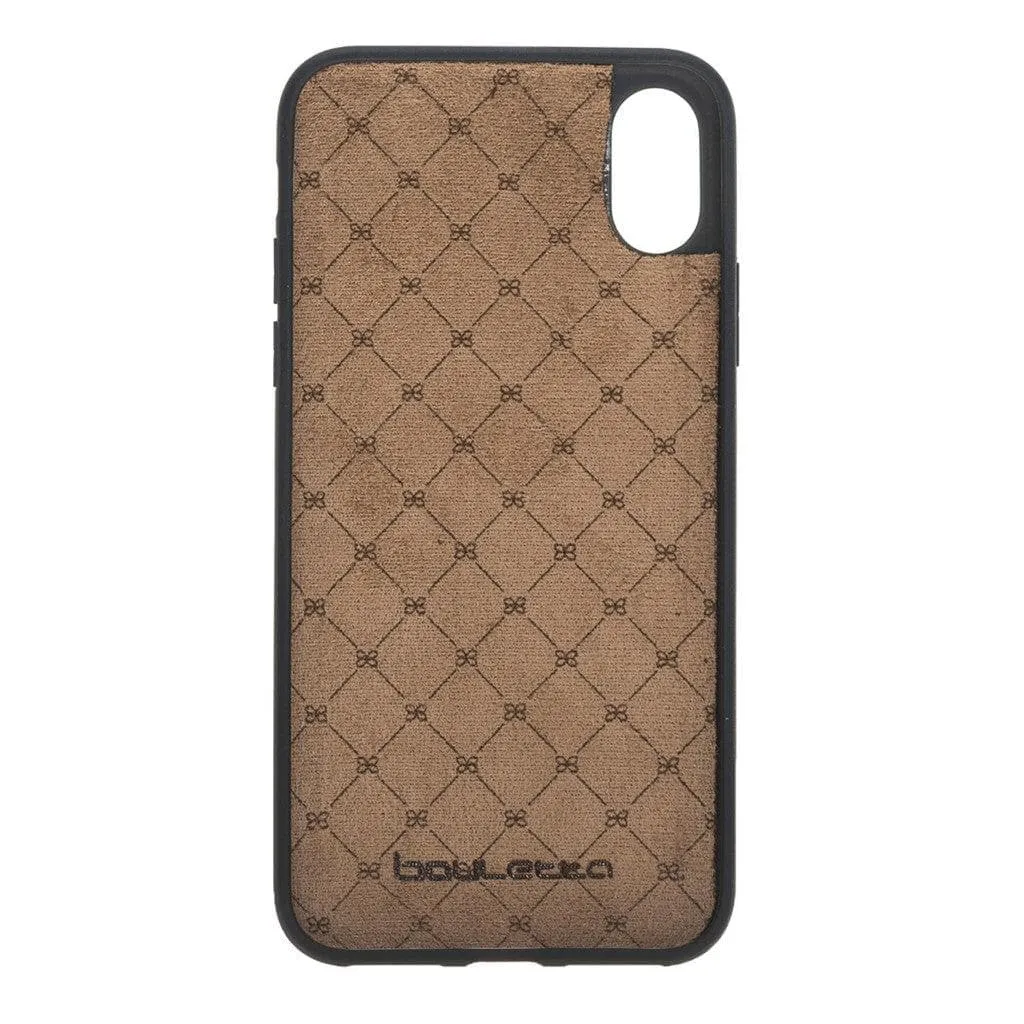 Flexible Leather Back Cover for Apple iPhone X Series