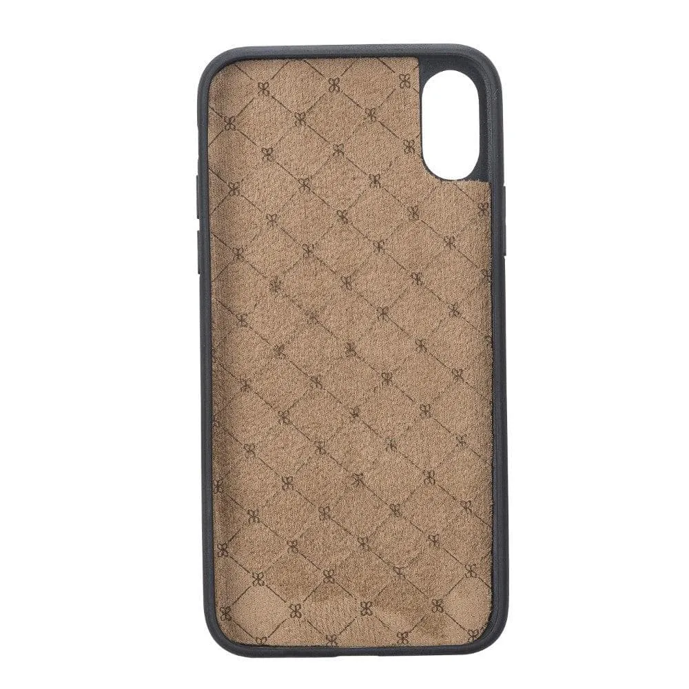 Flexible Leather Back Cover for Apple iPhone X Series