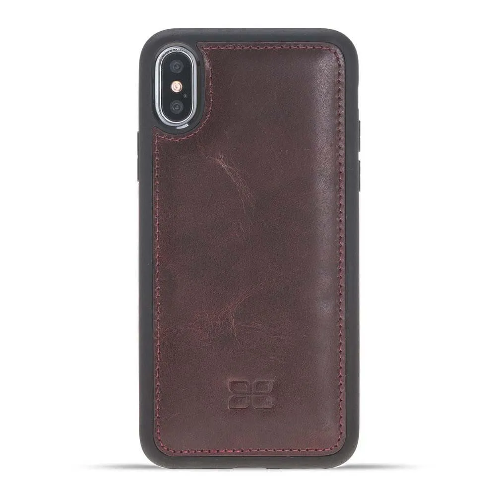 Flexible Leather Back Cover for Apple iPhone X Series