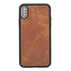 Flexible Leather Back Cover for Apple iPhone X Series