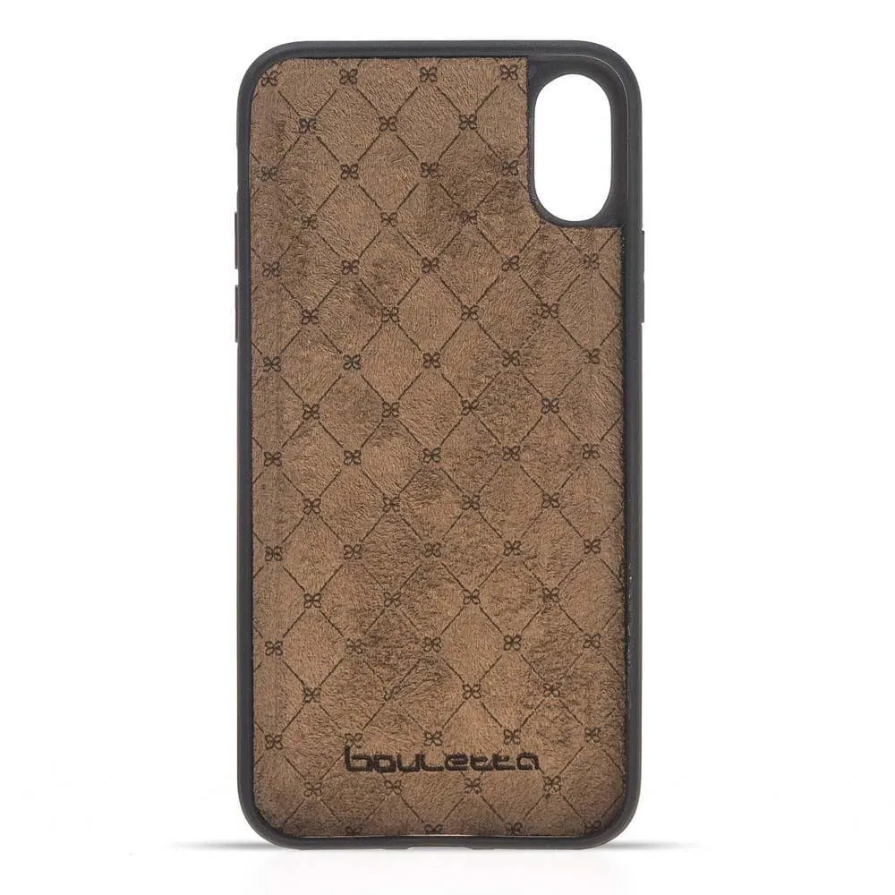 Flexible Leather Back Cover for Apple iPhone X Series