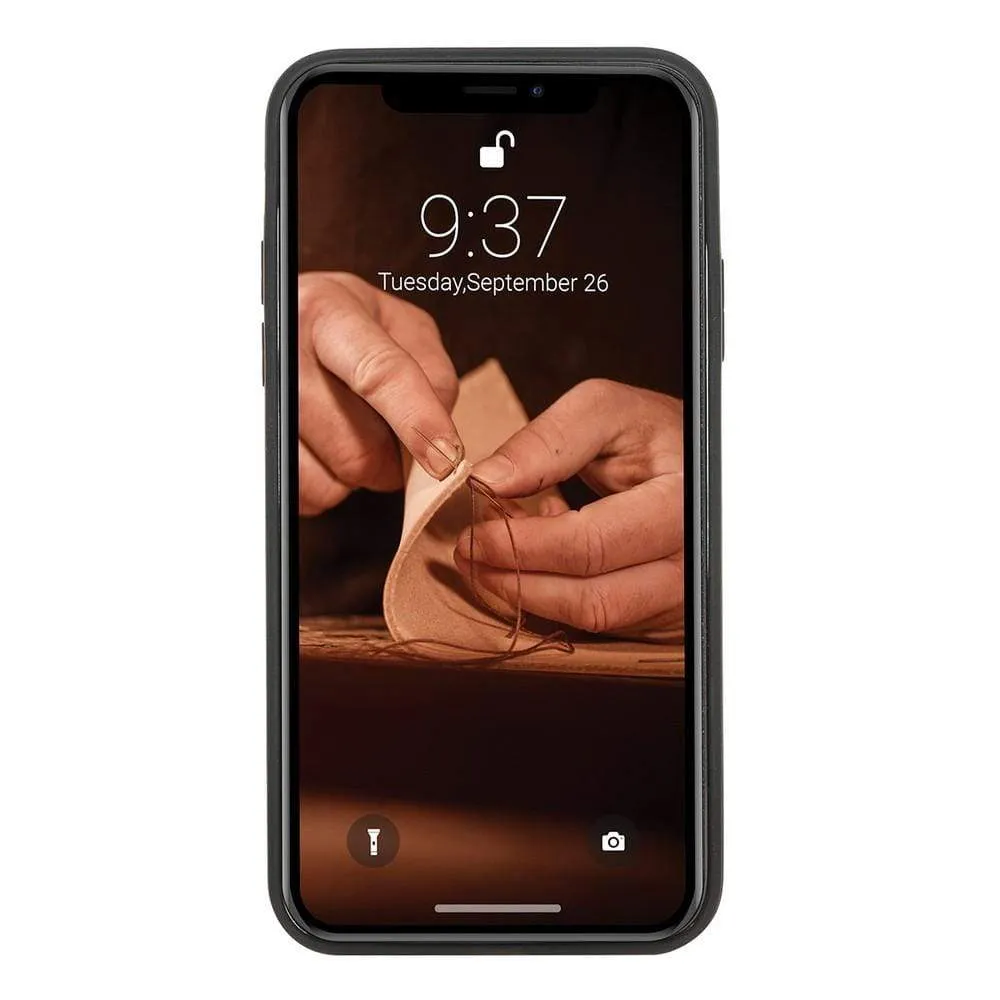 Flexible Leather Back Cover for Apple iPhone X Series