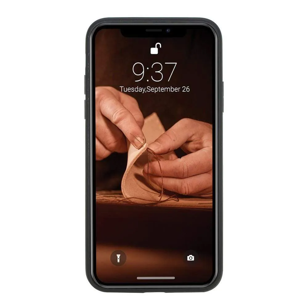 Flexible Leather Back Cover for Apple iPhone X Series