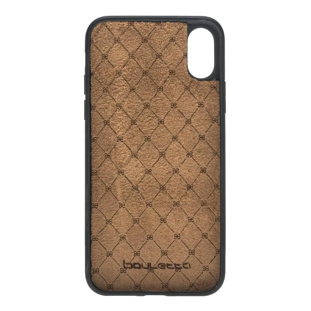 Flexible Leather Back Cover for Apple iPhone X Series