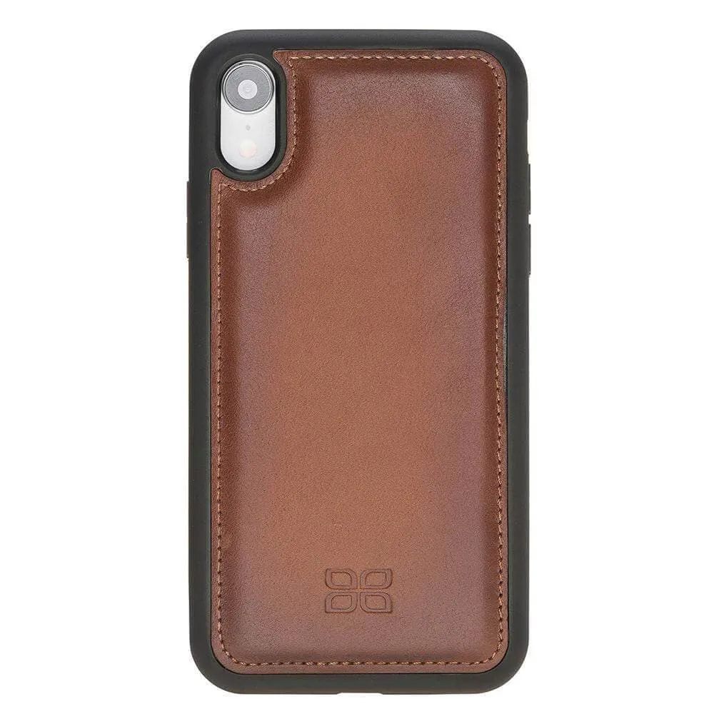 Flexible Leather Back Cover for Apple iPhone X Series