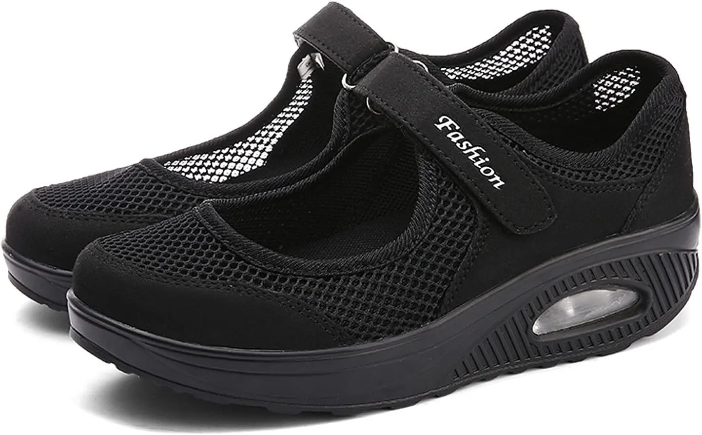 FLIOZY Nurse Shoes Women's Walking Shoes Air Cushion Platform Sneaker Breathable Lightweight Casual Shoes