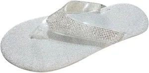 Flip Flops Orthopedic Sandals Flip Flops for Womens Sandals Comfortable Flip Flops for Women with Arch Support Silver