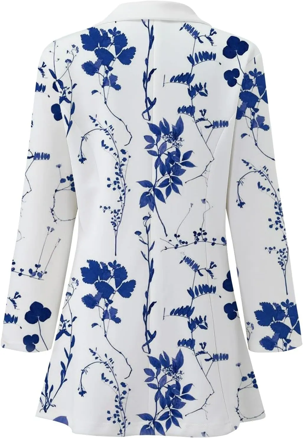 Floral Blazers for Women Long Sleeve Trendy Casual Open Front Printed Dressy Fitted Suit Jackets