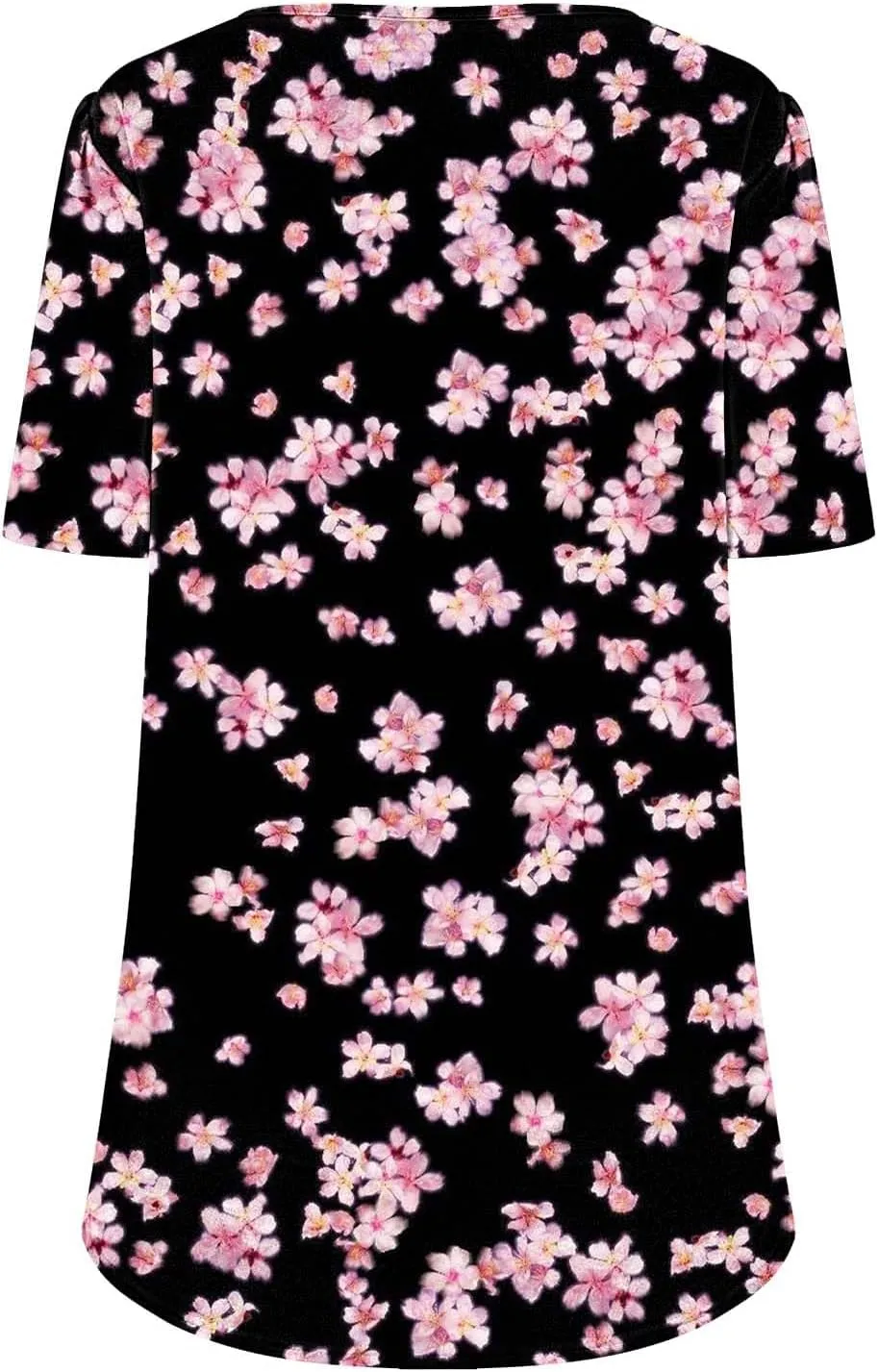 Floral Tops for Women Short Sleeve Crew Neck Casual Tops Trendy Boho Blouses Tshirt Loose Fit Tunic Hawaiian Shirts