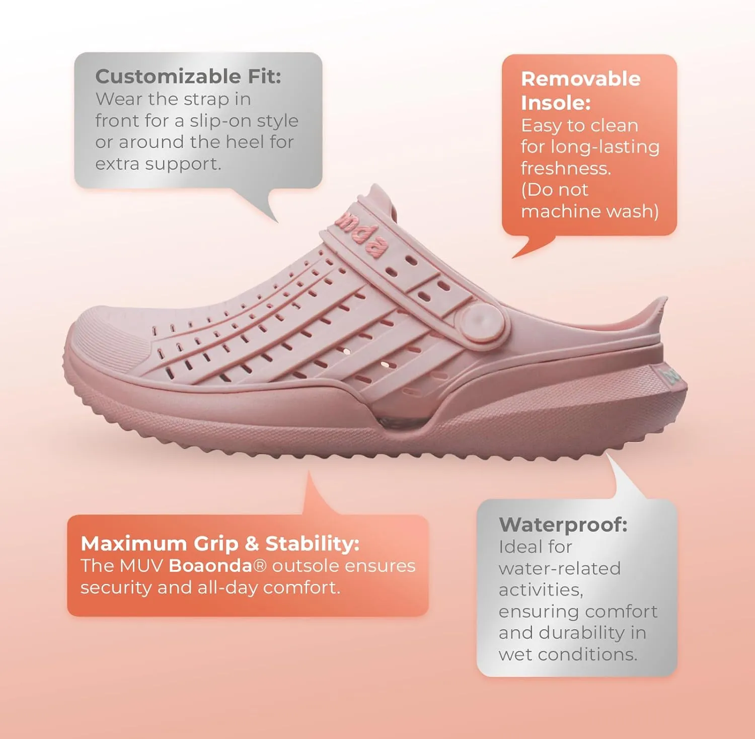 Flow - Clogs for Women | Comfortable Womens Clogs for Everyday Use | Stylish & Durable Water Shoes | Womens Sandals Made with Flexible Rubber | Garden Shoes with a Soft and Adaptive Fit