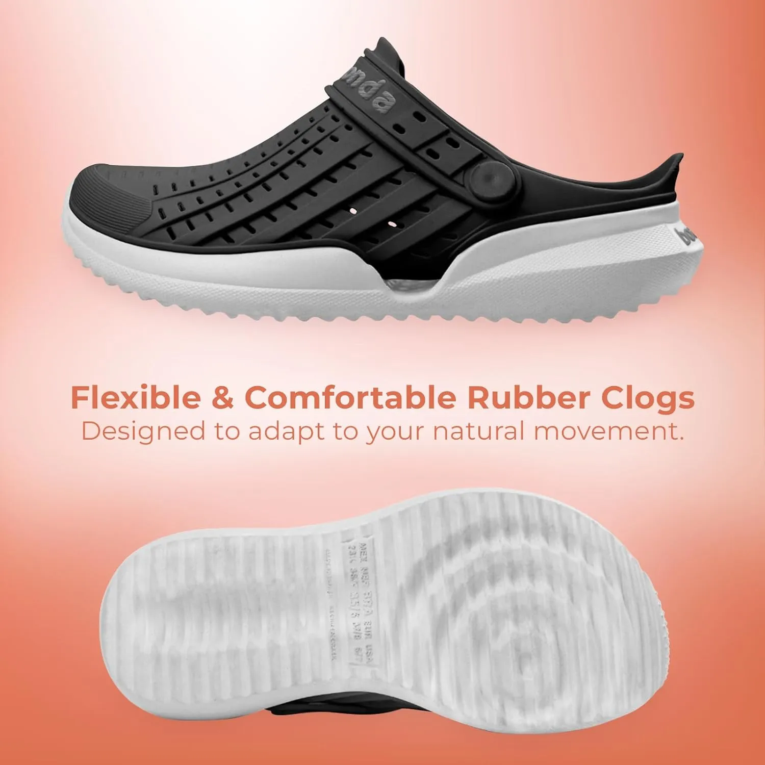 Flow - Clogs for Women | Comfortable Womens Clogs for Everyday Use | Stylish & Durable Water Shoes | Womens Sandals Made with Flexible Rubber | Garden Shoes with a Soft and Adaptive Fit
