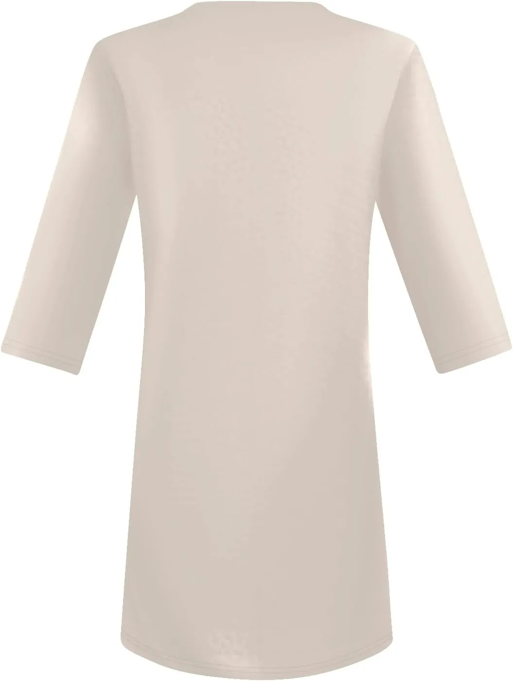 FQZWONG Oversized Tshirts for Women 2025 Summer 3/4 Sleeve Tunic Tops Casual V Neck T Shirts Ladies Blouses with Pockets