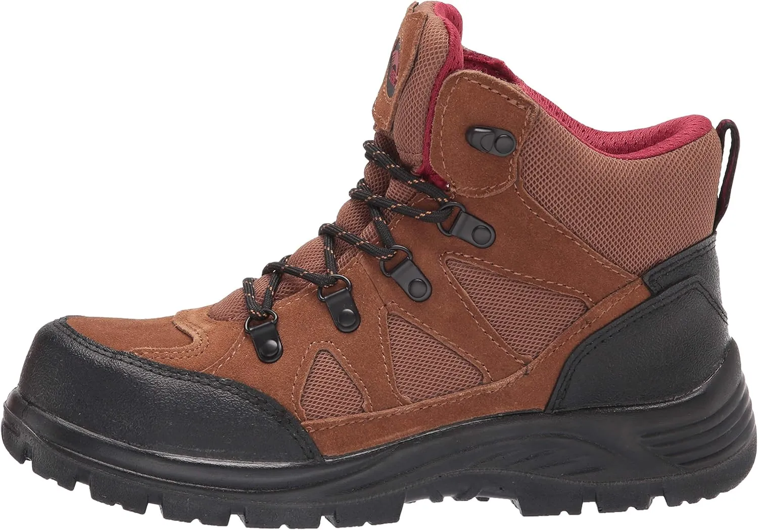 FSI FOOTWEAR SPECIALTIES INTERNATIONAL Men's Grid 6" Steel Toe EH Slip Resistant Leather and Mesh Work Boot