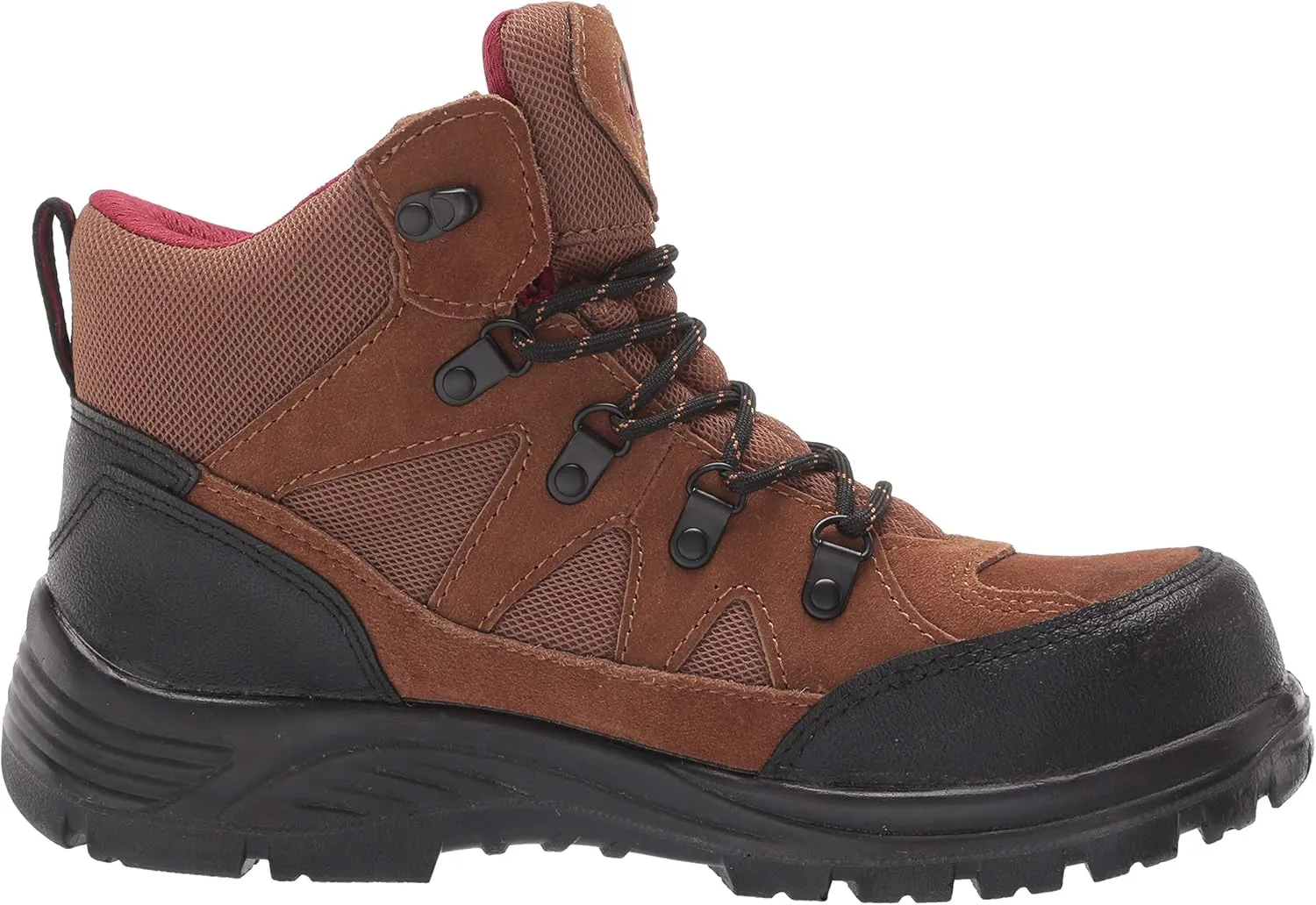 FSI FOOTWEAR SPECIALTIES INTERNATIONAL Men's Grid 6" Steel Toe EH Slip Resistant Leather and Mesh Work Boot