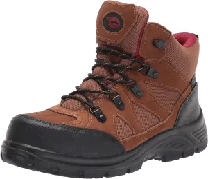FSI FOOTWEAR SPECIALTIES INTERNATIONAL Men's Grid 6" Steel Toe EH Slip Resistant Leather and Mesh Work Boot