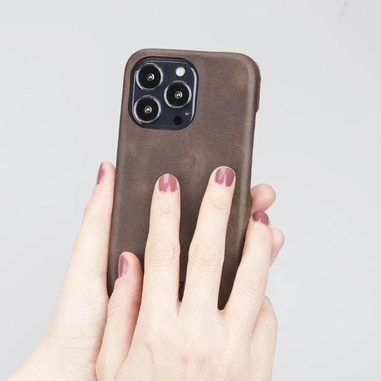 Fully Leather Back Cover for Apple iPhone 12 Series