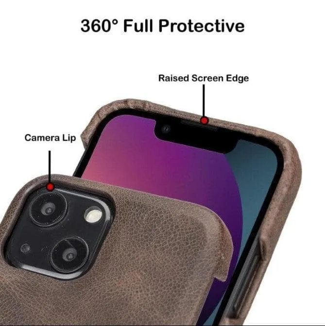 Fully Leather Back Cover for Apple iPhone 12 Series