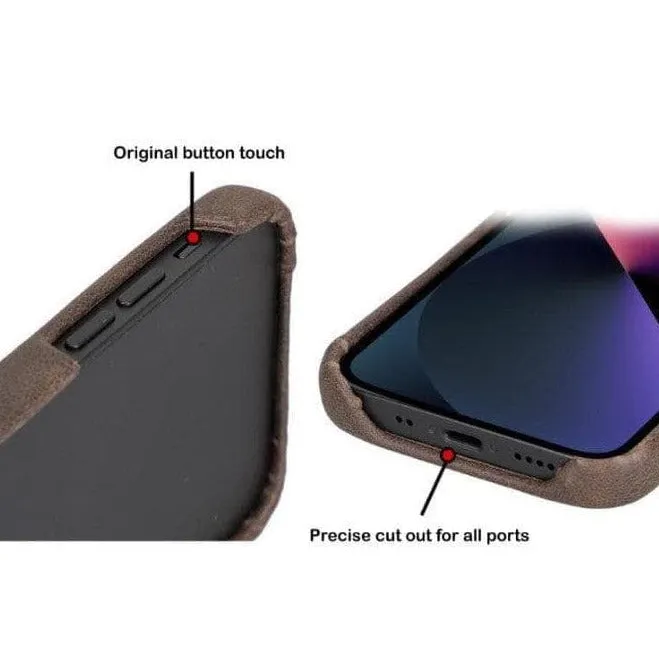 Fully Leather Back Cover for Apple iPhone 12 Series