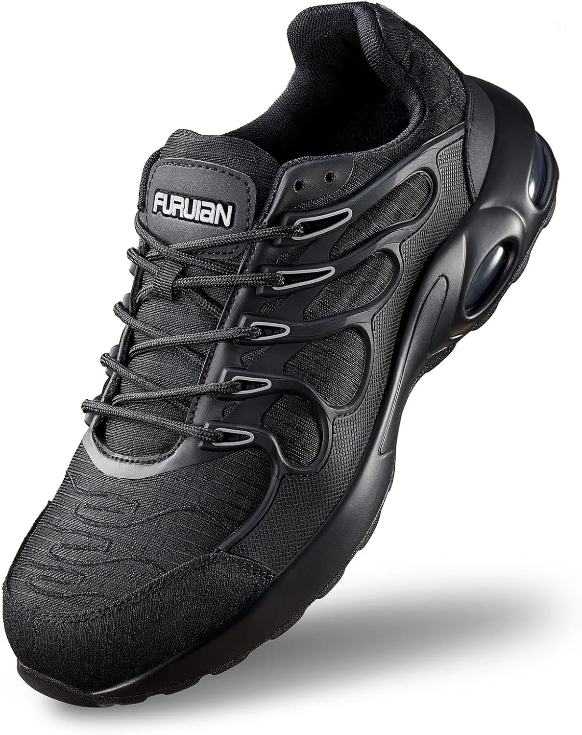 Furuian Steel Toe Shoes for Men Women Air Cushion Indestructible Steel Toe Sneakers Comfortable Safety Shoes Mens Work Shoes