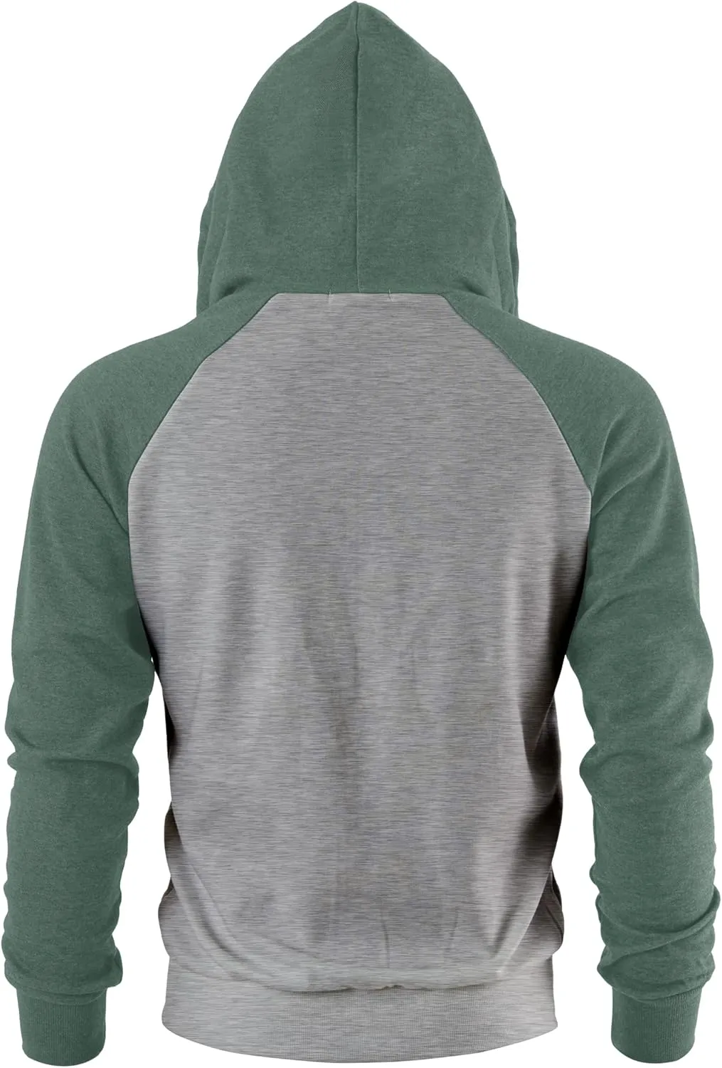 GIVON Men's Zip Up Hoodie Lightweight Baseball Raglan Hooded Sweatshirt