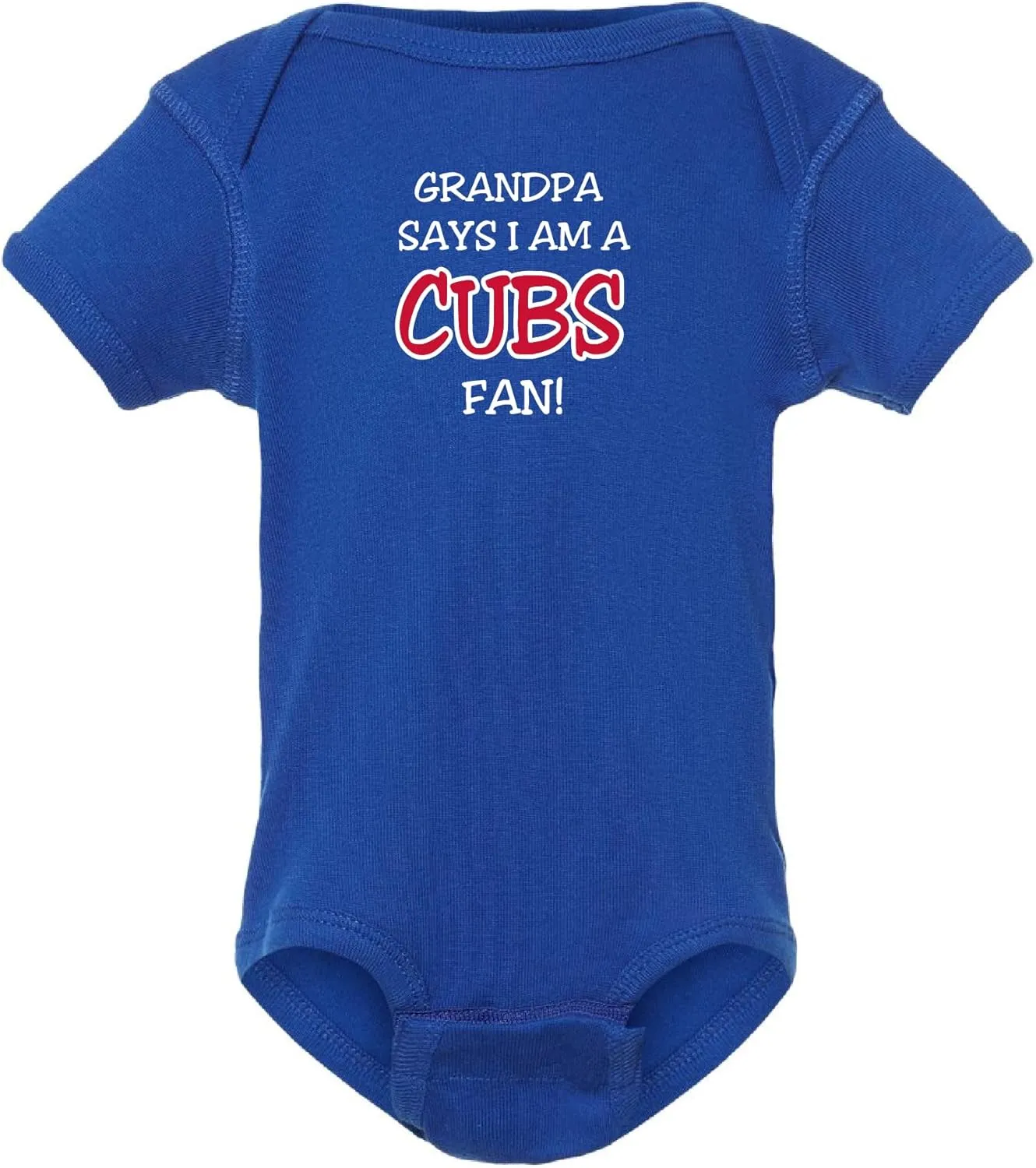 Grandpa Says I am a Cubs Fan Baby Bodysuit
