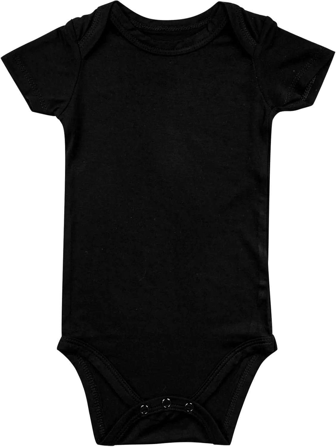 GUISBY Baby Short Sleeve Bodysuits, Rayon Summer Newborn Infant Boys Girls 0-24 Months