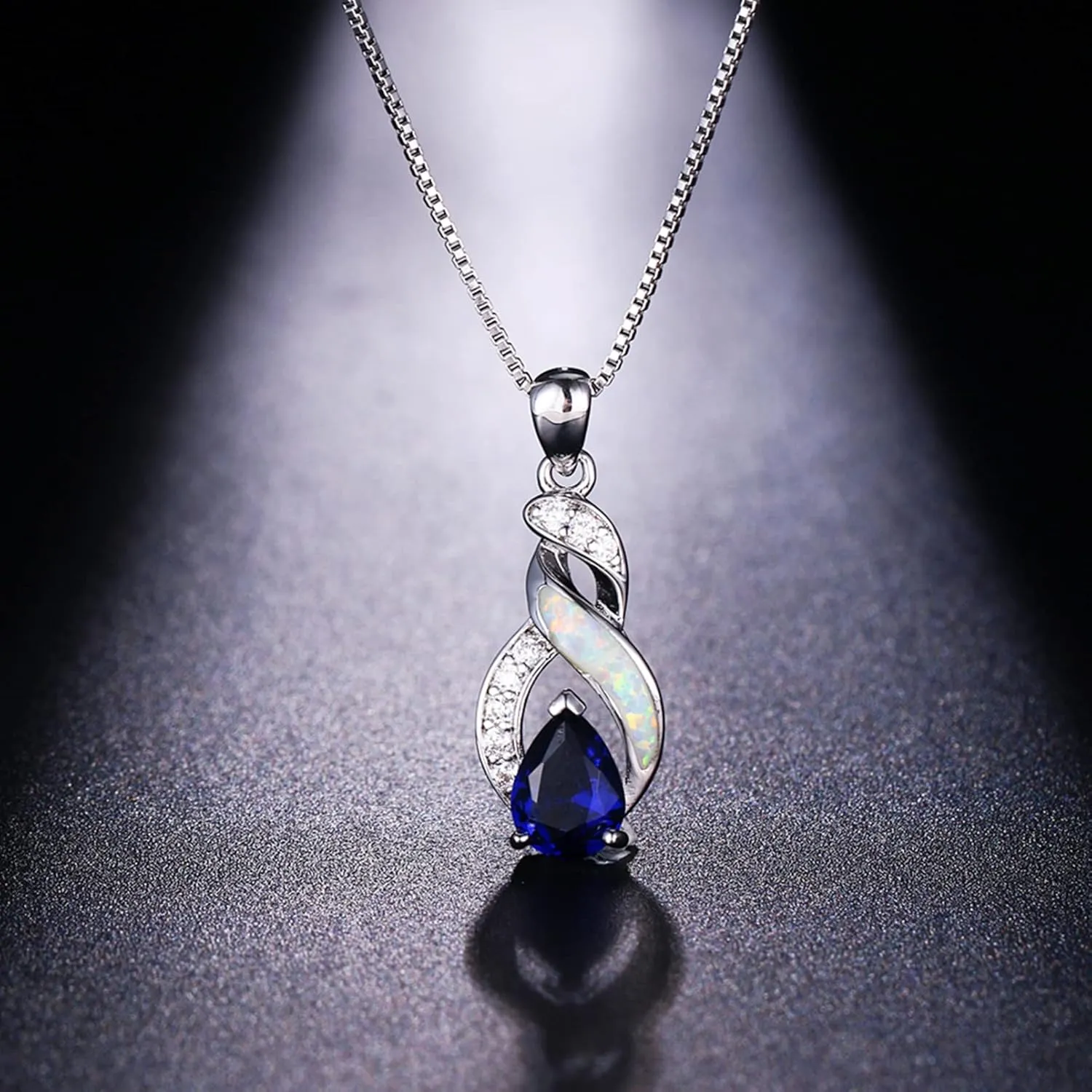 Hermosa Jewelry Sets Australian Created Opal Necklace Earrings Mother's Day Gifts Jewelry for Mom