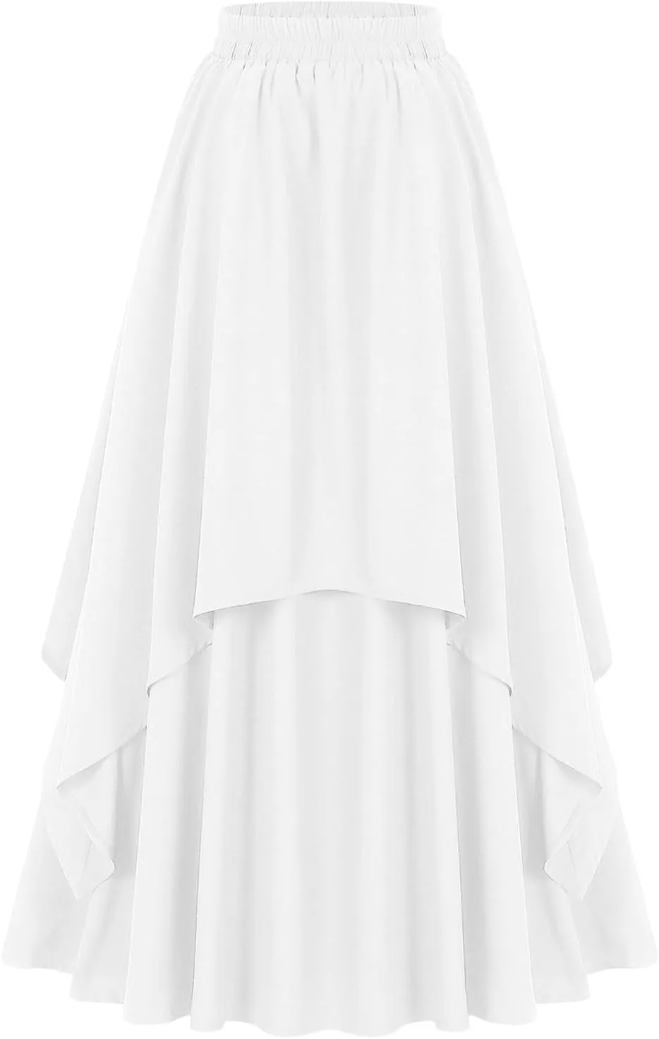 High Low Skirt Women's Retro Gothic Style Skirt Skirt Faux Leather Mini Skirts for Women
