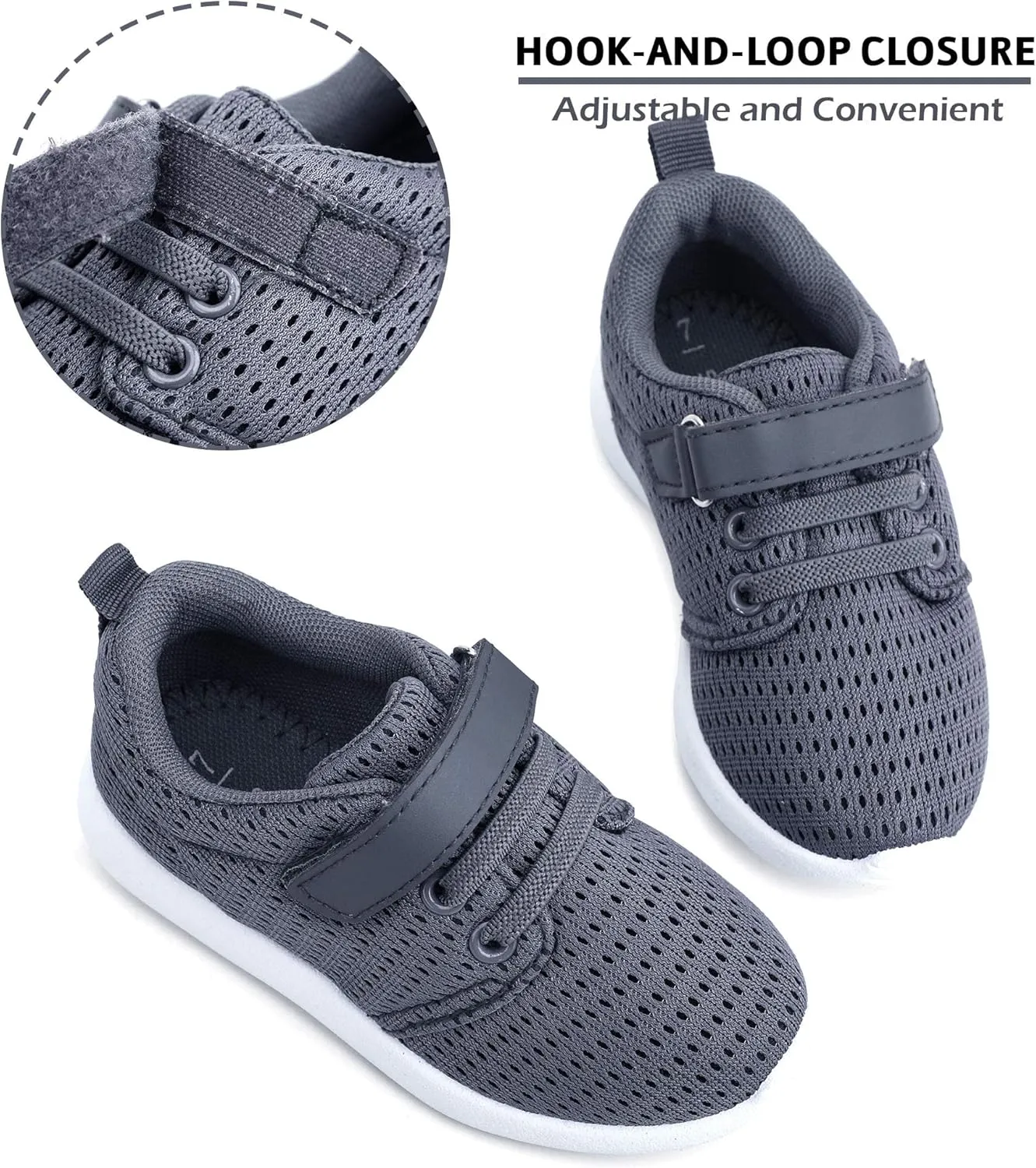 HIITAVE Toddler/Little Kid Boys Girls Shoes Running/Walking Sports Sneakers