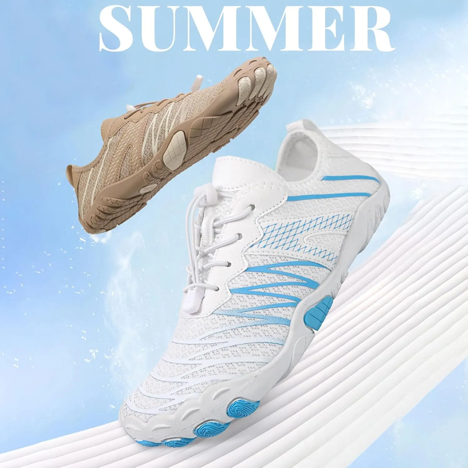 Hike Barefoot Shoes Women Comfortable Walking Shoes Zero Drop Wide Toe Box Running Shoes Beach Sneakers Casual Grounded Footwear for Women Barefoot Yoga Exercise, Camping, Gym Athletic Lightweight