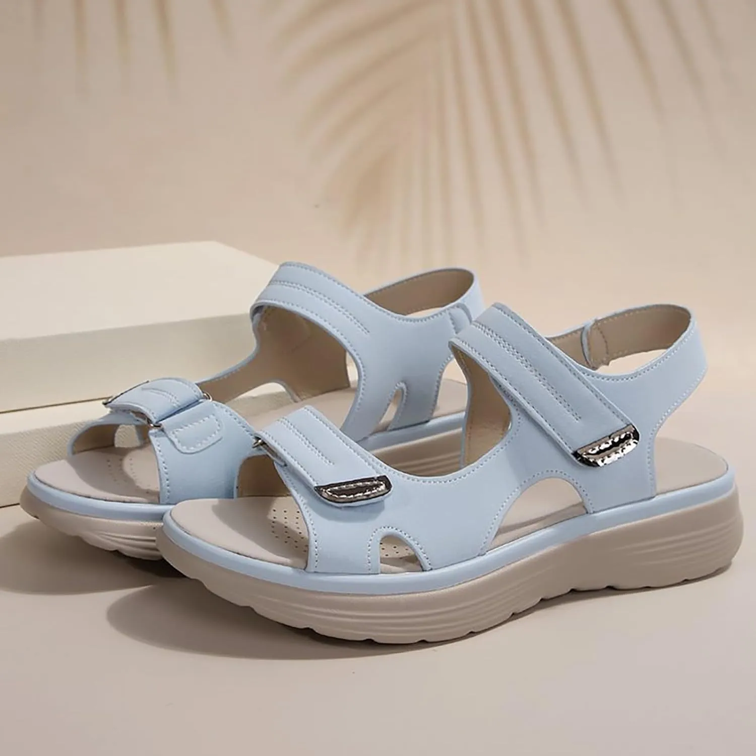 Hiking Sandals Women Arch Support Wide Width Sport Sandals Ankle Buckle Orthopedic Sandals Outdoor Work Summer Shoes