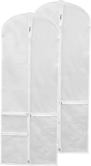 Home and Garden Parts Garment Bags for Dance Costumes 2pcs 40x20" Garment Bag for Dancing Clear #CN/251024/16551